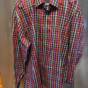 Mens Classic Fit XXL long sleeve shirt worn once Bugatchi